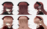 Hat detail (female characters)