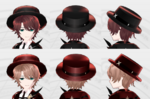 Hat detail (male characters)