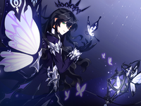 L'illustration promotionnelle officielle de Ain avec l'avatar du Requiem de Mariposa.