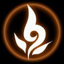 Whenever Aisha cast a fire spell, this symbol will appear. In the files of Elsword, this symbol is called the 'Fire Flower'. It appears in Blaze Step.