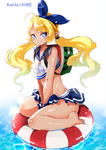 Navy Marine Swimsuit promotional artwork from EL TREND VOL.1 by 티레인.