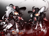 Official promotional artwork of Elsword and Elesis in the Black Mesa set.