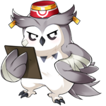 Camilla as an owl in Laby's Imaginary World