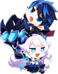 El Search Party Collection System Chibi Art.