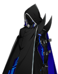 Hennon, fully cloaked.