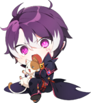 Official chibi artwork of Add in his Halloween Night King (v.1) set.