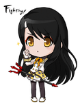 Chibi artwork of Ara in a modified palette of the Star Academy (White) Set.